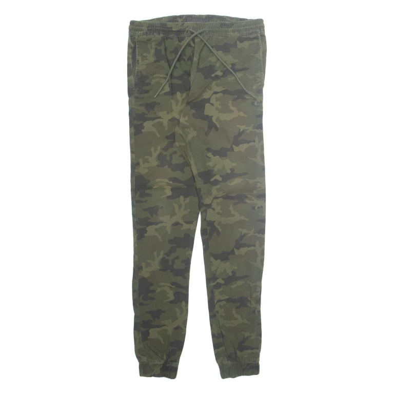 PRODUKT Camo Outdoor Mens Trousers Green Regular Skinny W30 L31