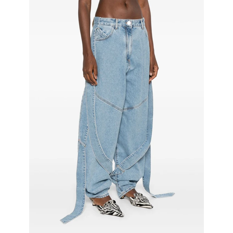 The Attico Jean Bootcut - Bleu