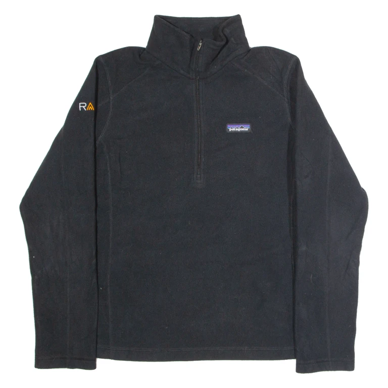 PATAGONIA Womens Fleece Black 1/2 Zip L