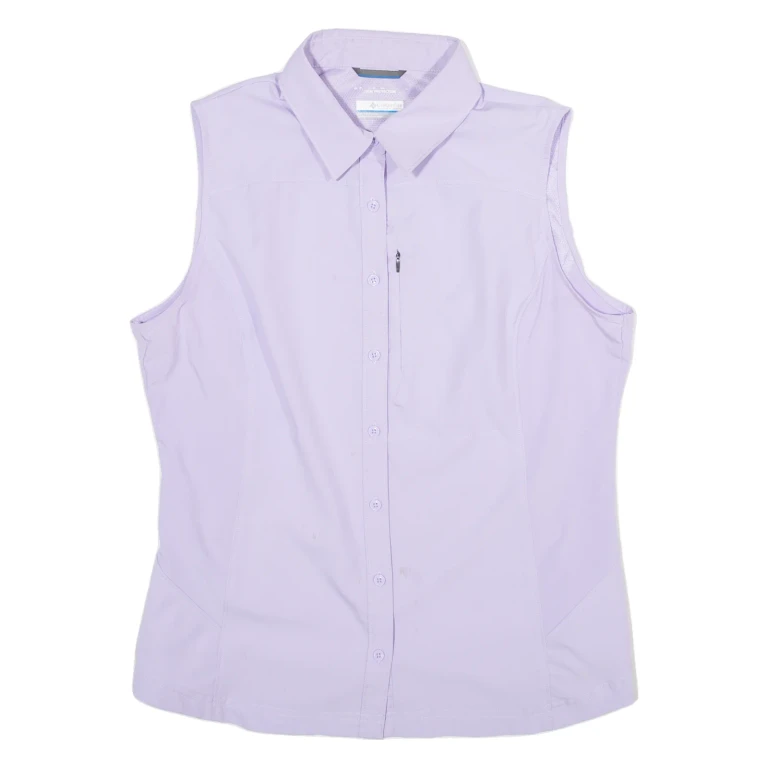 Womens Shirt Top Purple Sleeveless XS