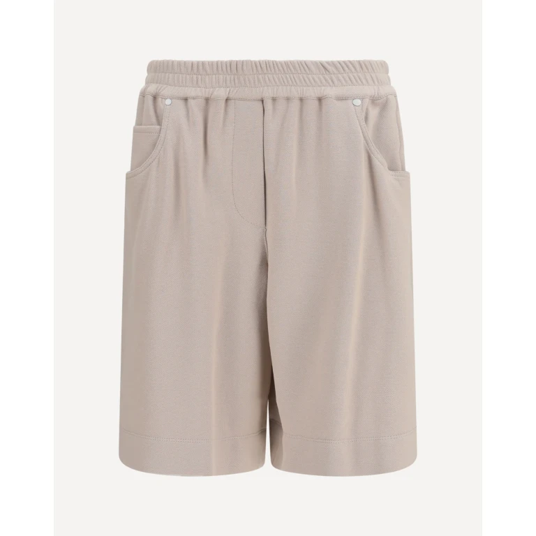 BRUNELLO CUCINELLI Cotton piqué Shorts Female 44