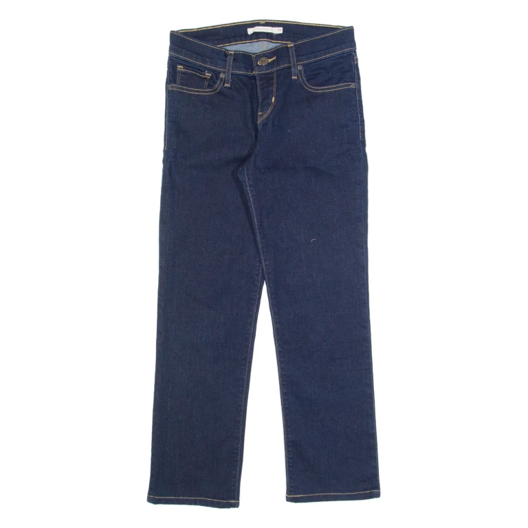 LEVI'S 714 Womens Jeans Blue Slim Straight W26 L25