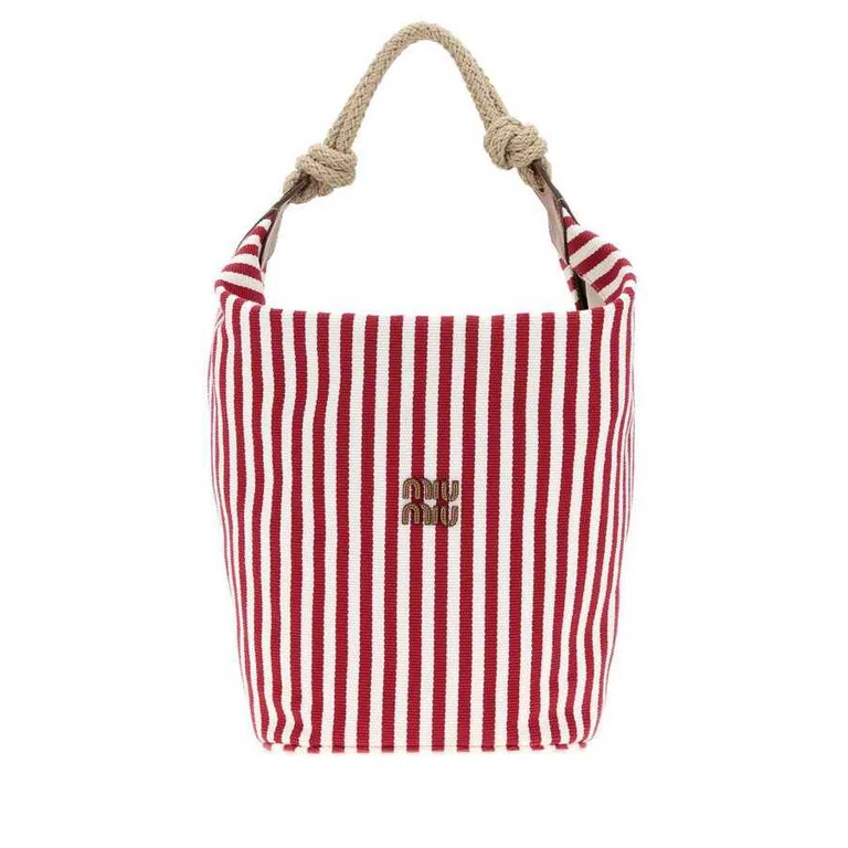 Embroidered Canvas Bucket Bag Rubinocognac Borse A Secchiello