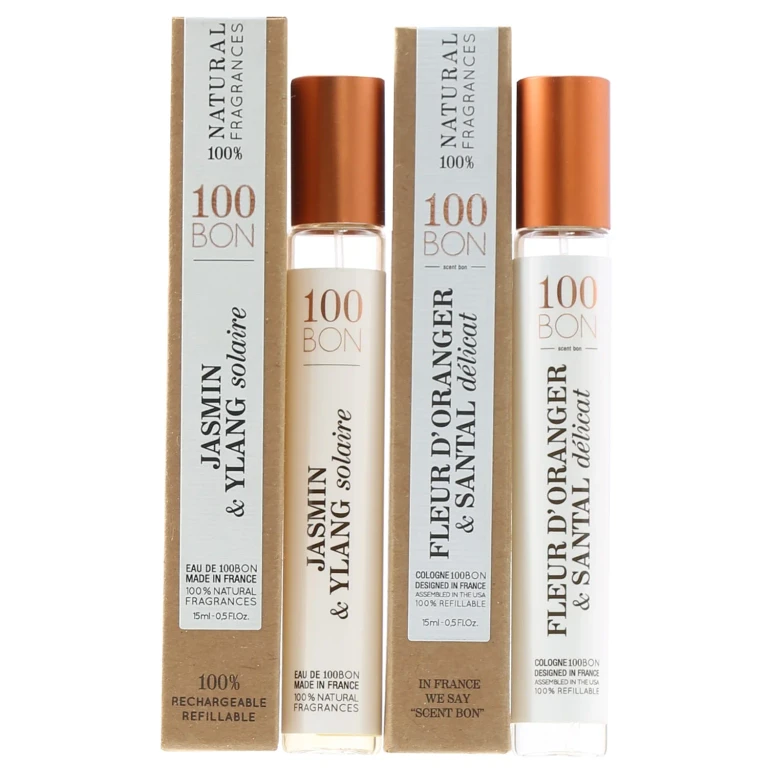 Duo 100Bon Fleur D'Oranger & Santal + Jasmin Ylang Solaire