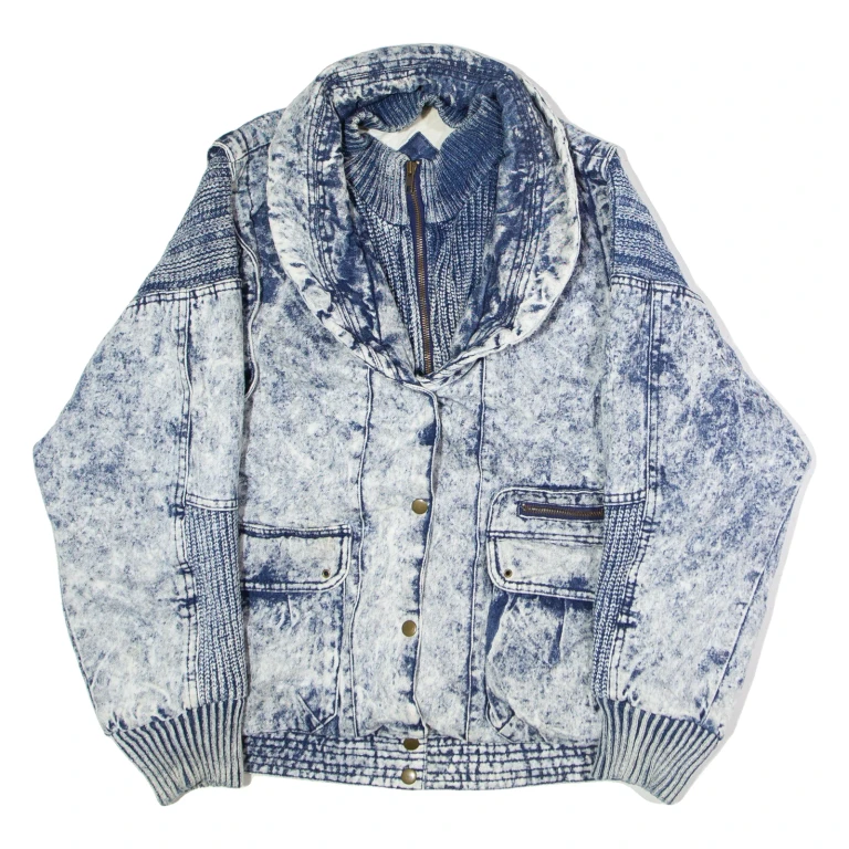 RESOLUTE BAY Womens Denim Jacket Blue 90s S