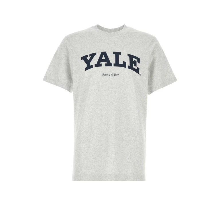 Sporty & Rich Navy Blue Cotton T-Shirt Darknavy Exterior - Men