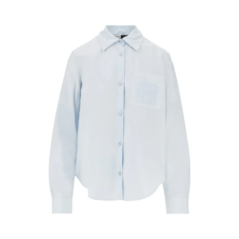 Anagram embroidery cotton-blend shirt Woman 40