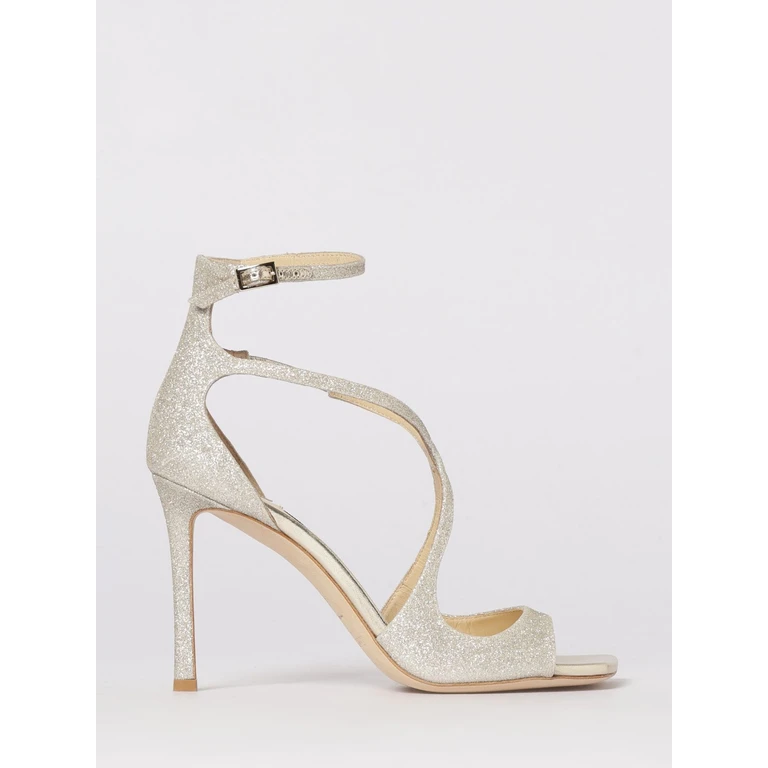 Heeled Sandal Woman color Silver (AZIA95DGZPLATINUMICE)
