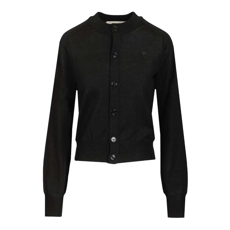 Ami Paris Cardigan - Noir (FKC386KN00390180)
