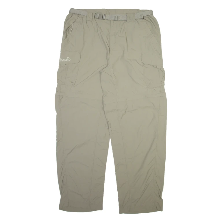 DAKAR Detachable Legs Mens Trousers Beige Relaxed Straight W36 L32