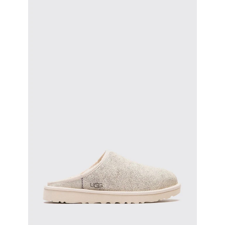 Classic Crackle Leather and Shearling Clogs (1177750JSM)