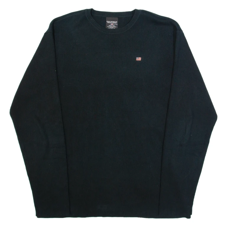 POLO RALPH LAUREN Mens Jumper Green Tight Knit XL