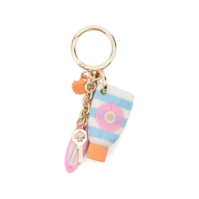 Striped Multi-charm Keyring