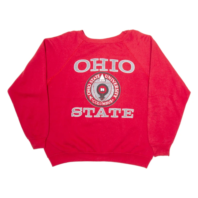 Ohio State University Mens Sweatshirt Red USA XL