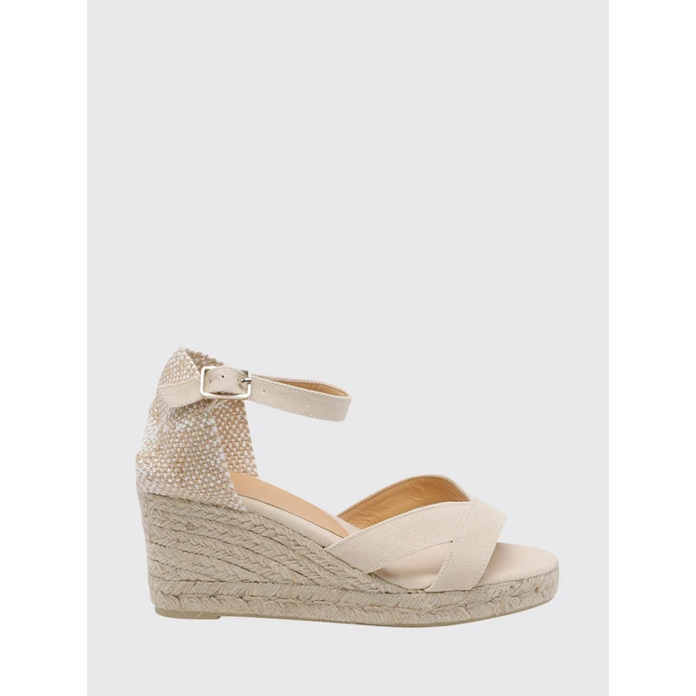 Bruna Mid-Wedge Canvas Espadrilles with Adjustable Ankle Strap (025533203)