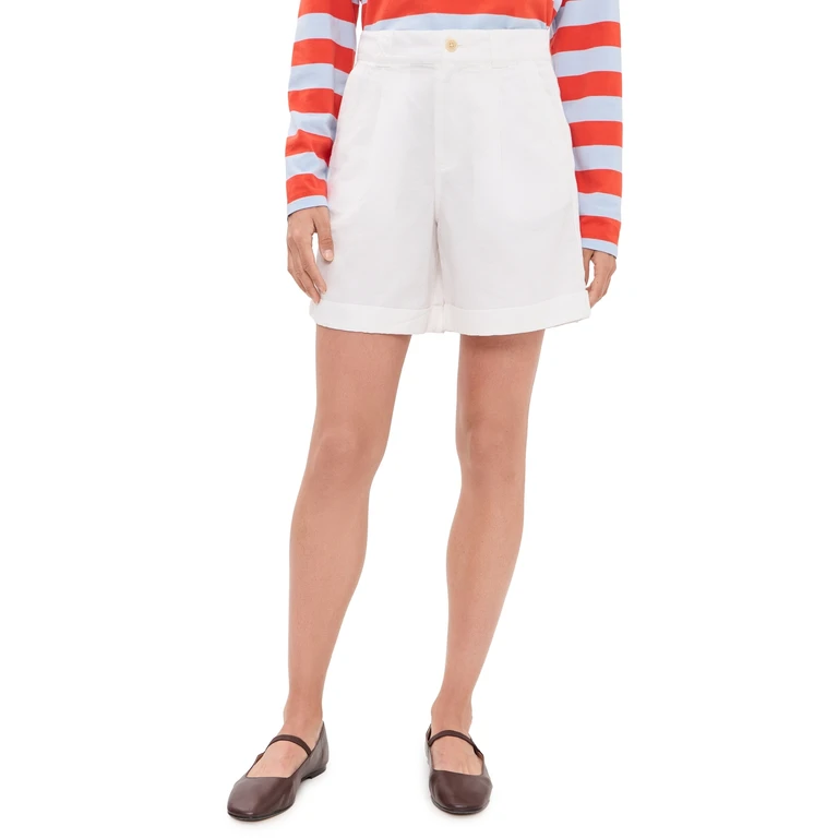 Alex Mill Lucie Linen Cotton Shorts White 4