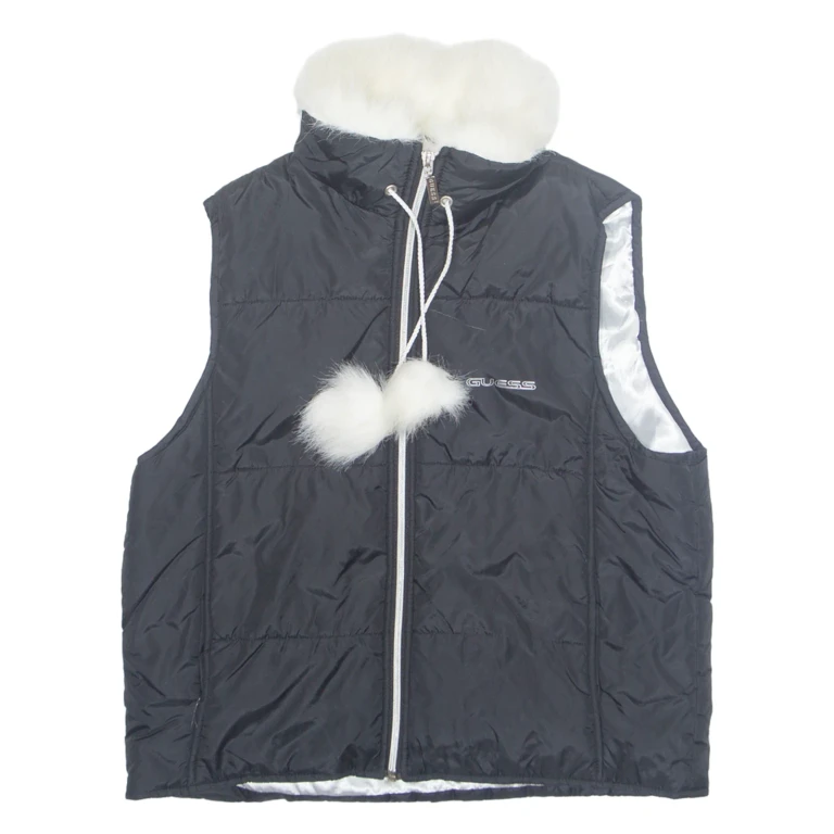GUESS Womens Puffer Gilet Black M