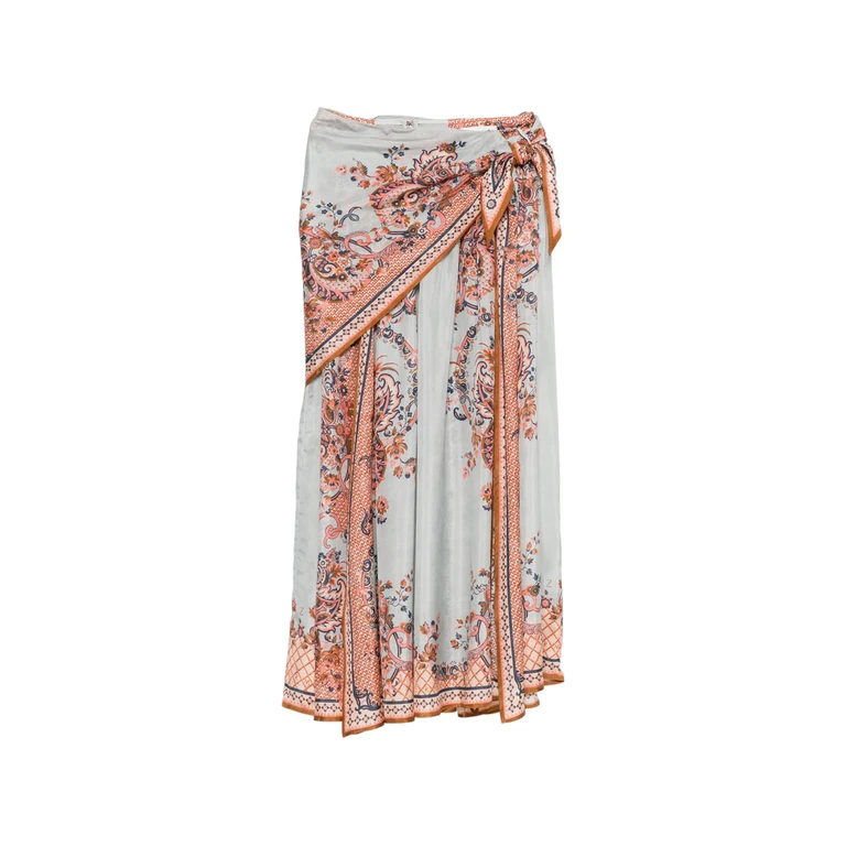 Aster Side-tie Midi Skirt