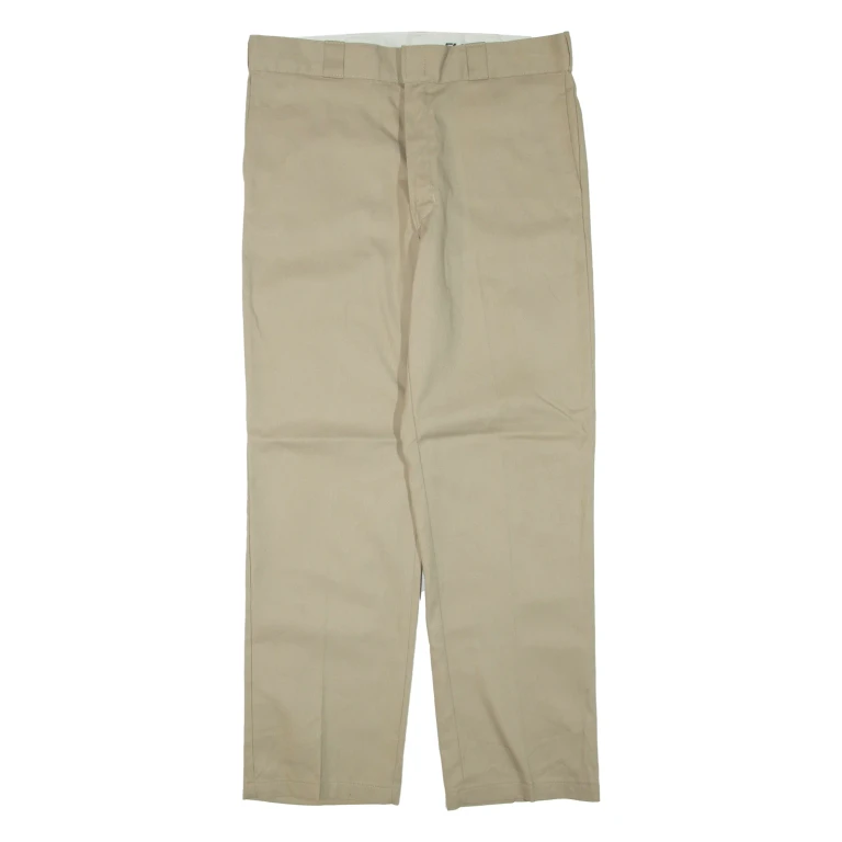 DICKIES Mens Trousers Beige Regular Tapered W36 L32