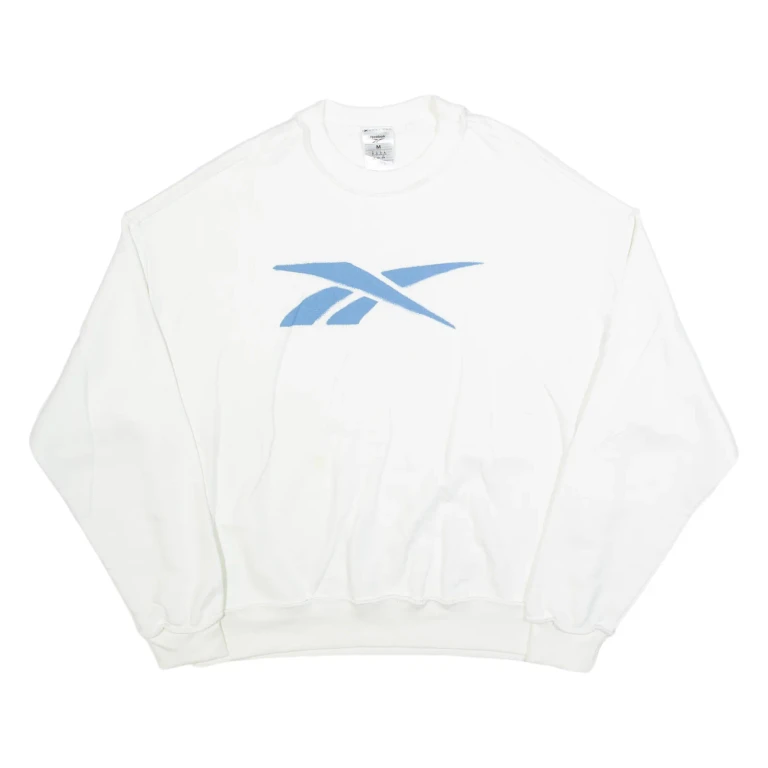 REEBOK Womens Sweatshirt White M