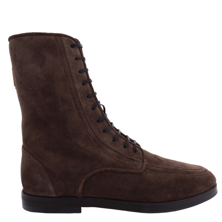 Debby Suede Lace-Up Boots, Size 7 C