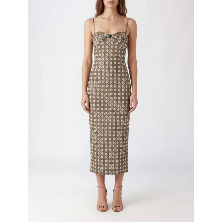 Dress Woman color Brown (NW26SSDR23076RATTANPOLKA)