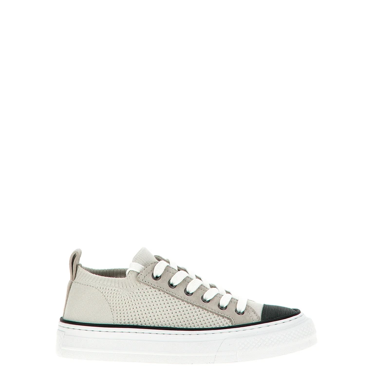 Multicolor Cotton Low Top Sneakers - Women