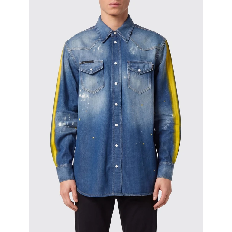 Shirt Men color Denim (FAECMDP0252PDE004N14LS)