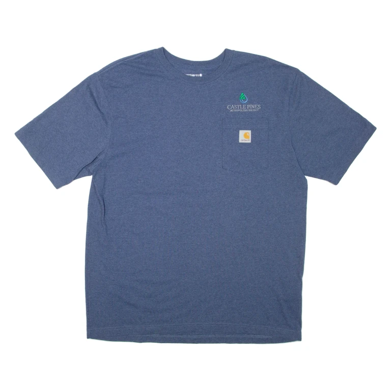CARHARTT Loose Fit Mens T-Shirt Blue L