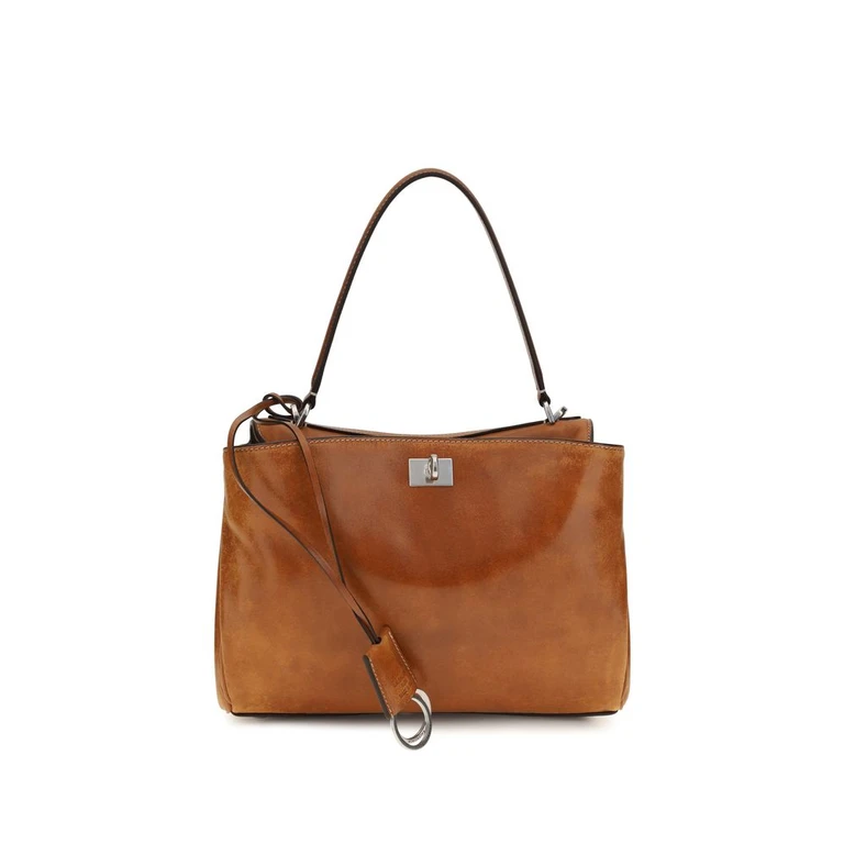 Balenciaga Brown Lamb Ovis Aries Handbag Bag - Women