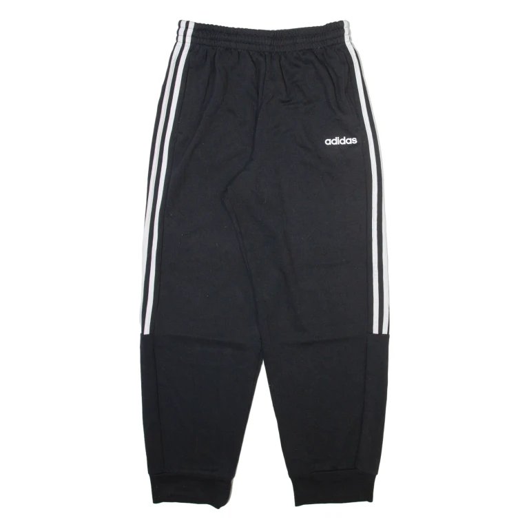 ADIDAS Mens Joggers Black Tapered M W26 L28