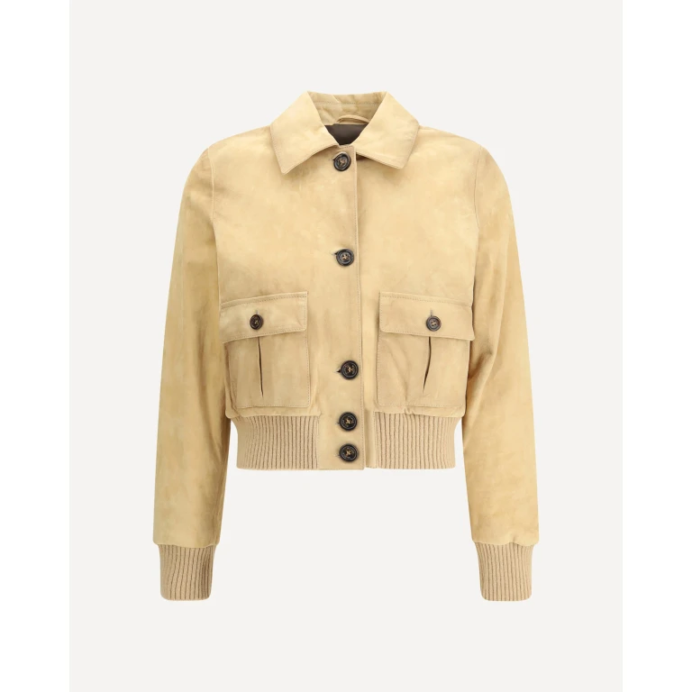 Suede leather Jacket Female 44