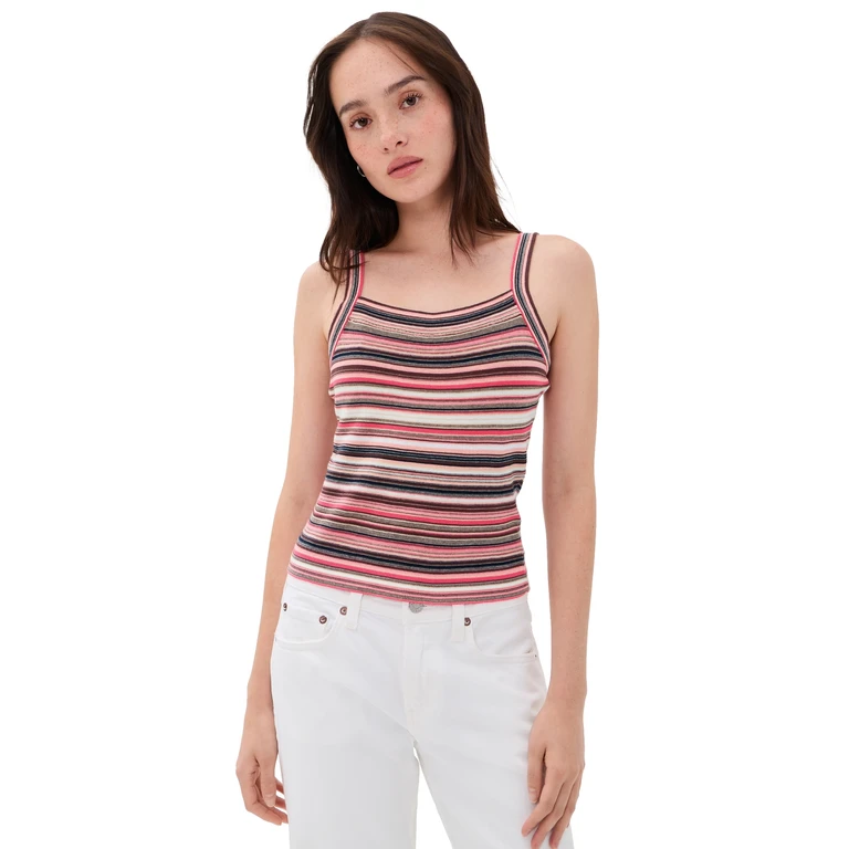 Pistola Frannie Tank Coral Rose Multi Stripe S