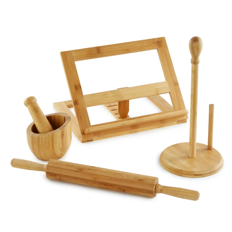 Bamboo 5pc Kitchen Accessory Set