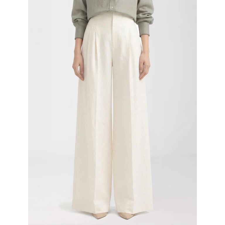 Pants Woman color Ivory (MH126P9138C579)