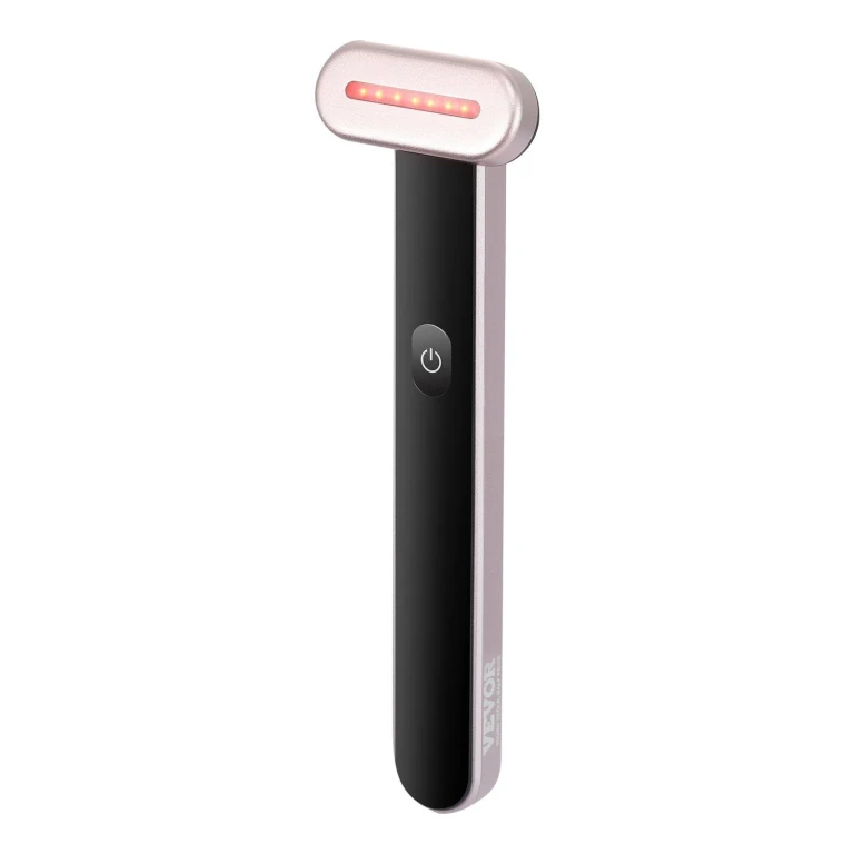 Red Light Therapy Wand for Face and Neck, 3-in-1 LED Facial Wand Red Light Therapy Device with Heating Therapy Vibrating Facial Massage, Portable LED Beauty Wand
