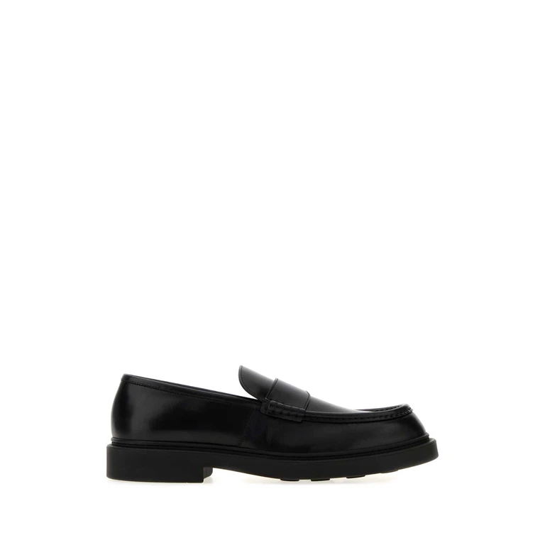 Jil Sander Black Leather Loafers 001 Mocassini - Men