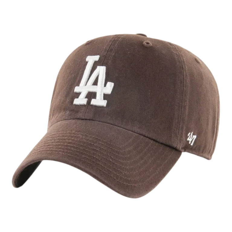 Clean Up Los Angeles Dodgers Strapback Hat - Brown Adjustable Cap