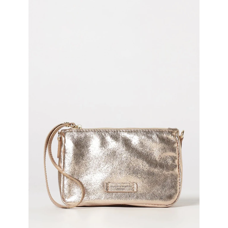 Nora Laminated Leather Mini Bag with Crossbody Strap (BS10224VNCMVNCMET)