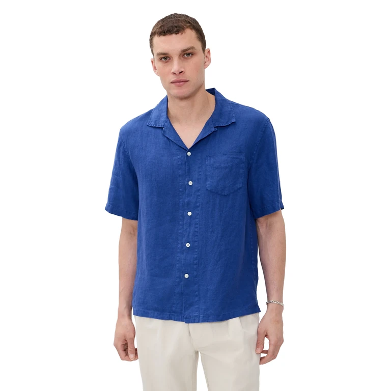Alex Mill Camp Shirt in Linen Scarlet XS