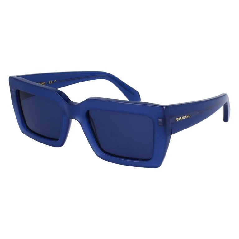 Ferragamo Blue Acetate Sunglasses - Women