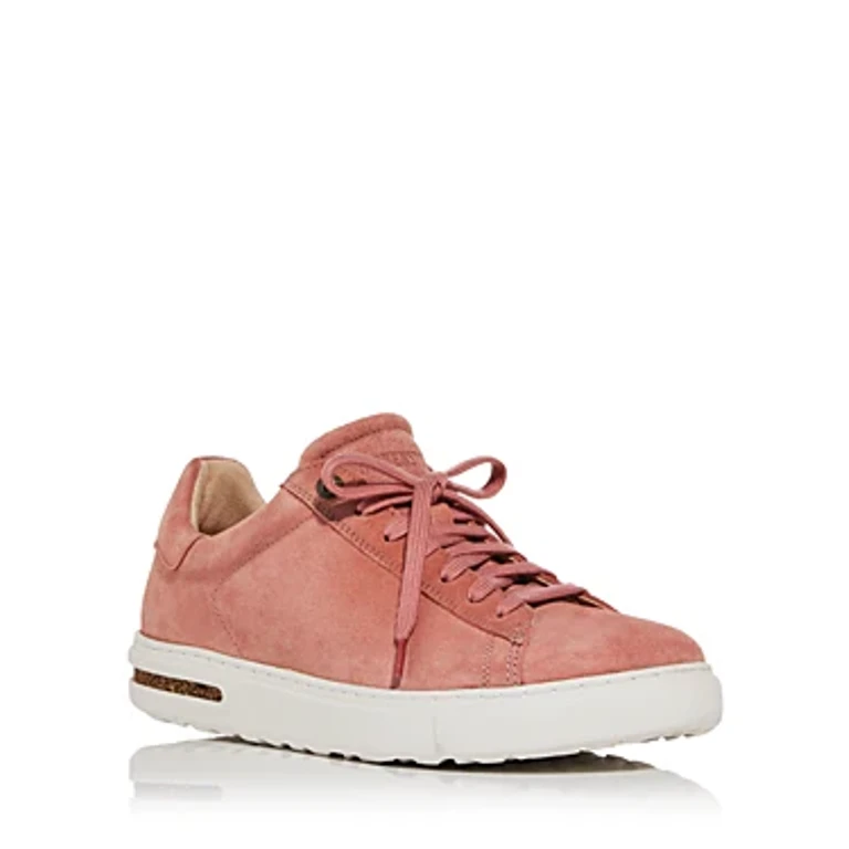 Unisex Bend Low Suede Leather Pink Clay