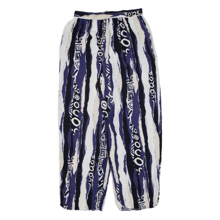 Womens Trousers Blue Relaxed Straight W28 L27