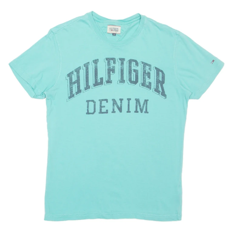 TOMMY HILFIGER Womens T-Shirt Blue S