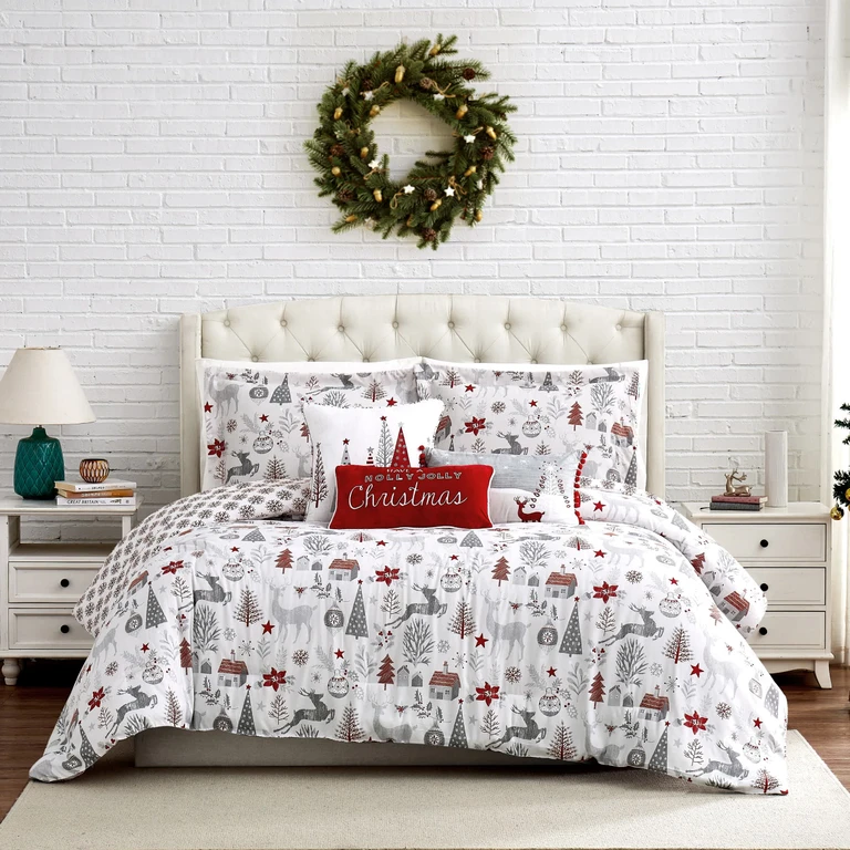 Holly Jolly Lane 6PC Comforter Set