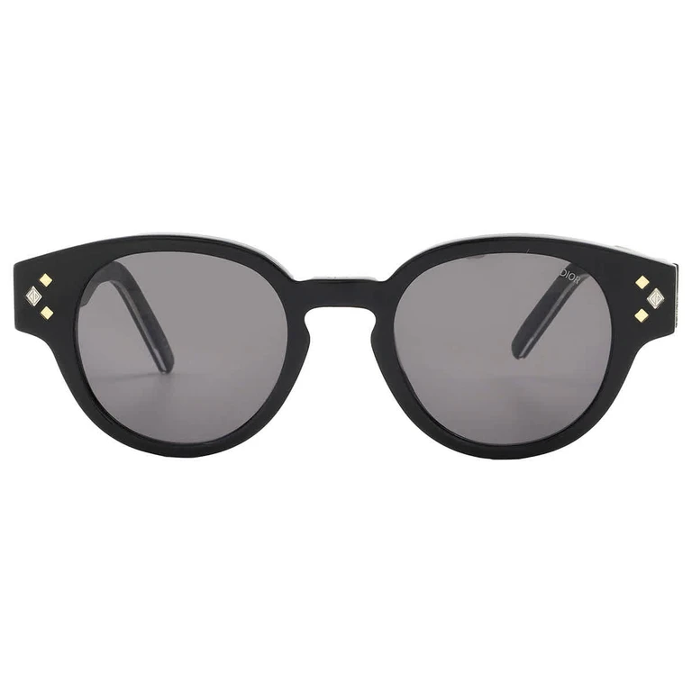 Dior CD DIAMOND R2I Smoke Oval Mens Sunglasses DM40110I 01A 48