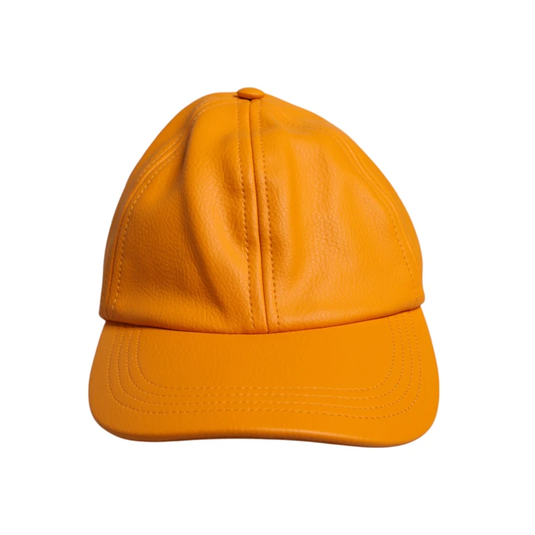 Dolce & Gabbana Orange Cotton 6 Panels Baseball Cap Elastane Accessory - Men