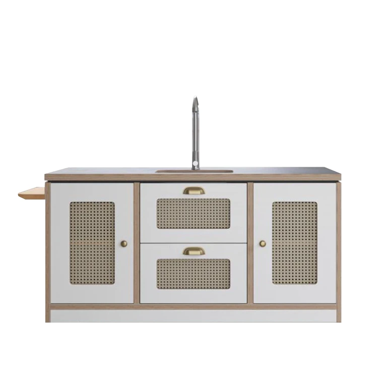 Macedon Breakfast Bar - Modern Play Island with Stools Included