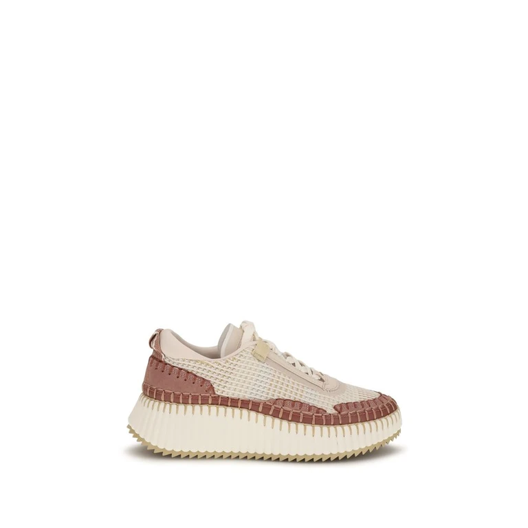 Chloé Beige Nylon Chunky Sneakers - Women