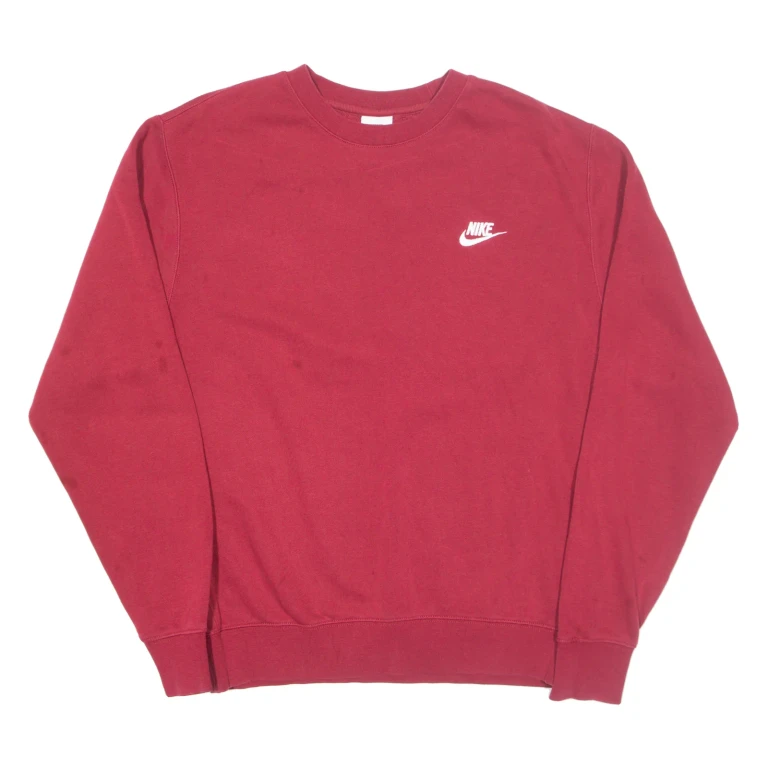 NIKE Mens Sweatshirt Red S